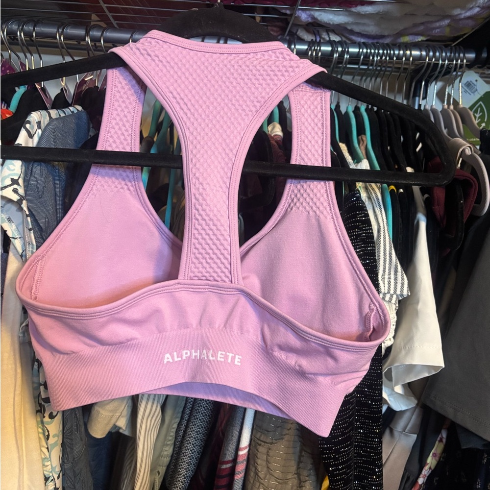 Alphalete Lavender Sports Bra - Picture 2 of 3